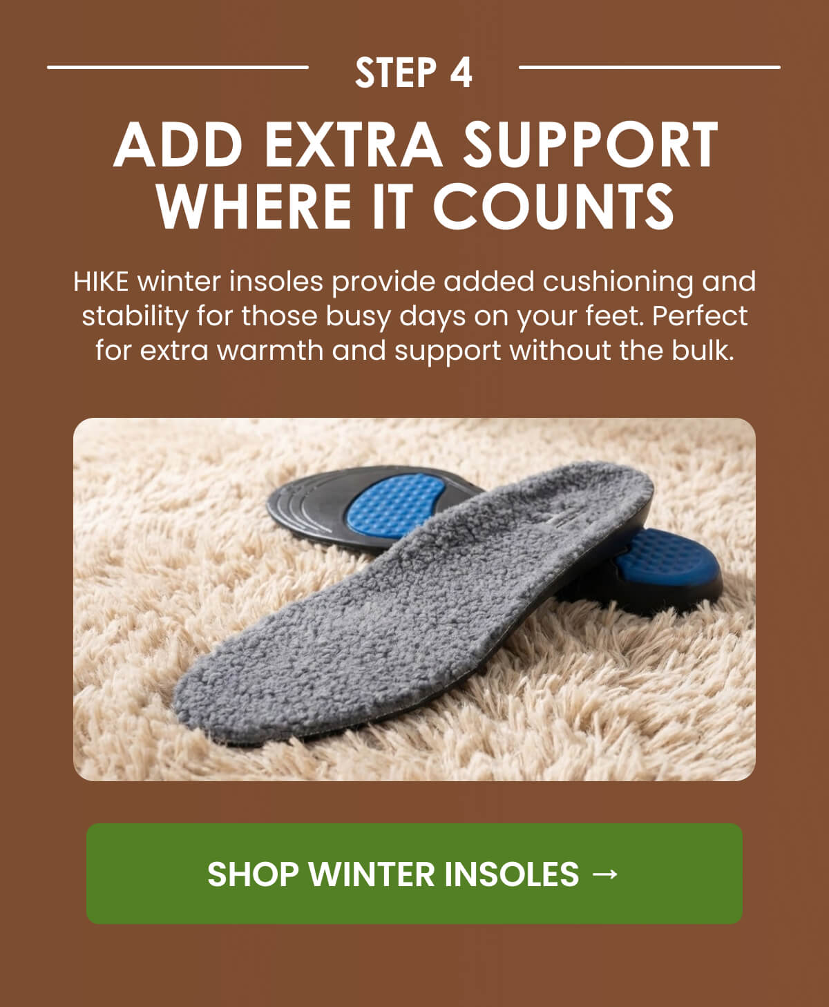 ADD EXTRA SUPPORT WHERE IT COUNTS