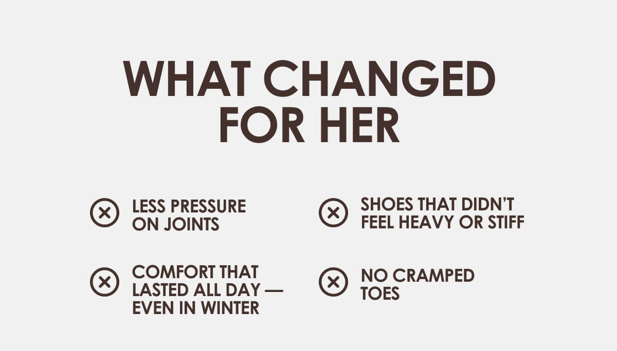 What changed for her