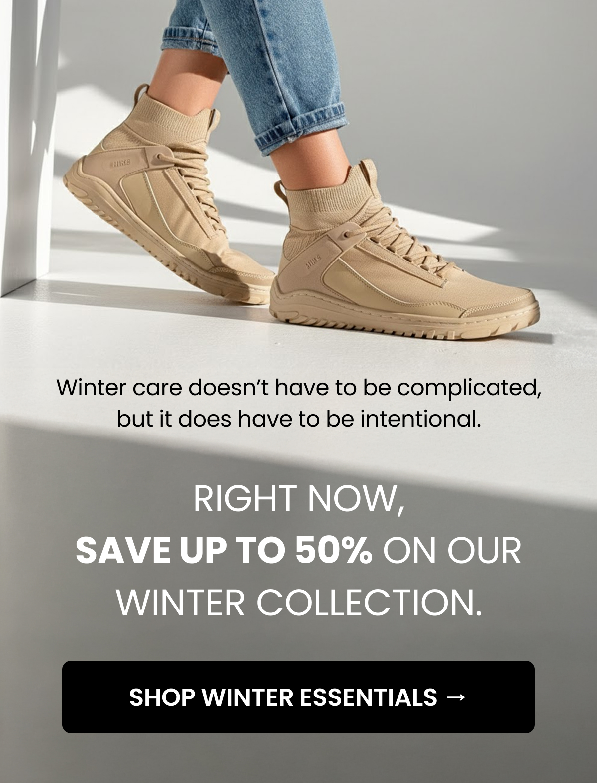 Winter care doesn’t have to be complicated, but it does have to be intentional.  Right now, save up to 50% on our winter collection.