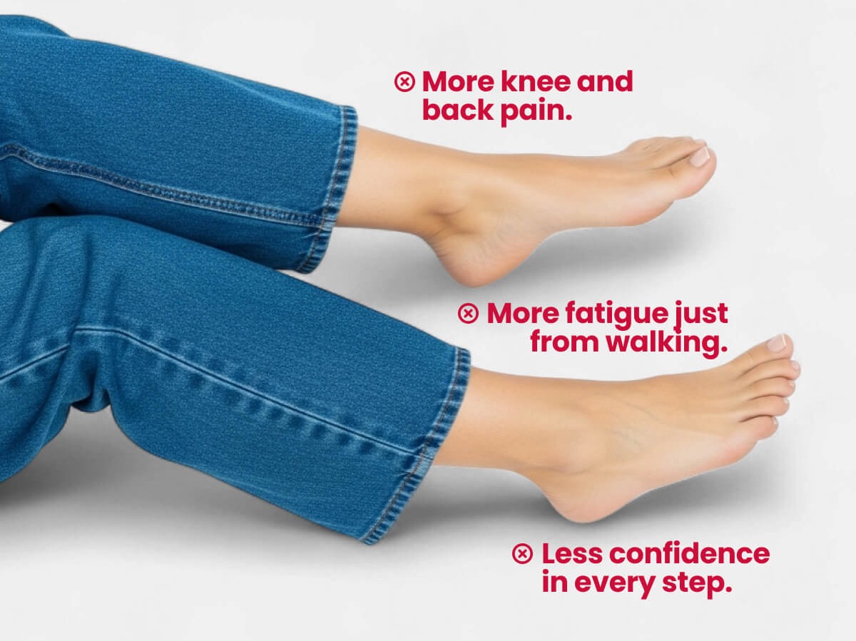 More knee and back pain.
