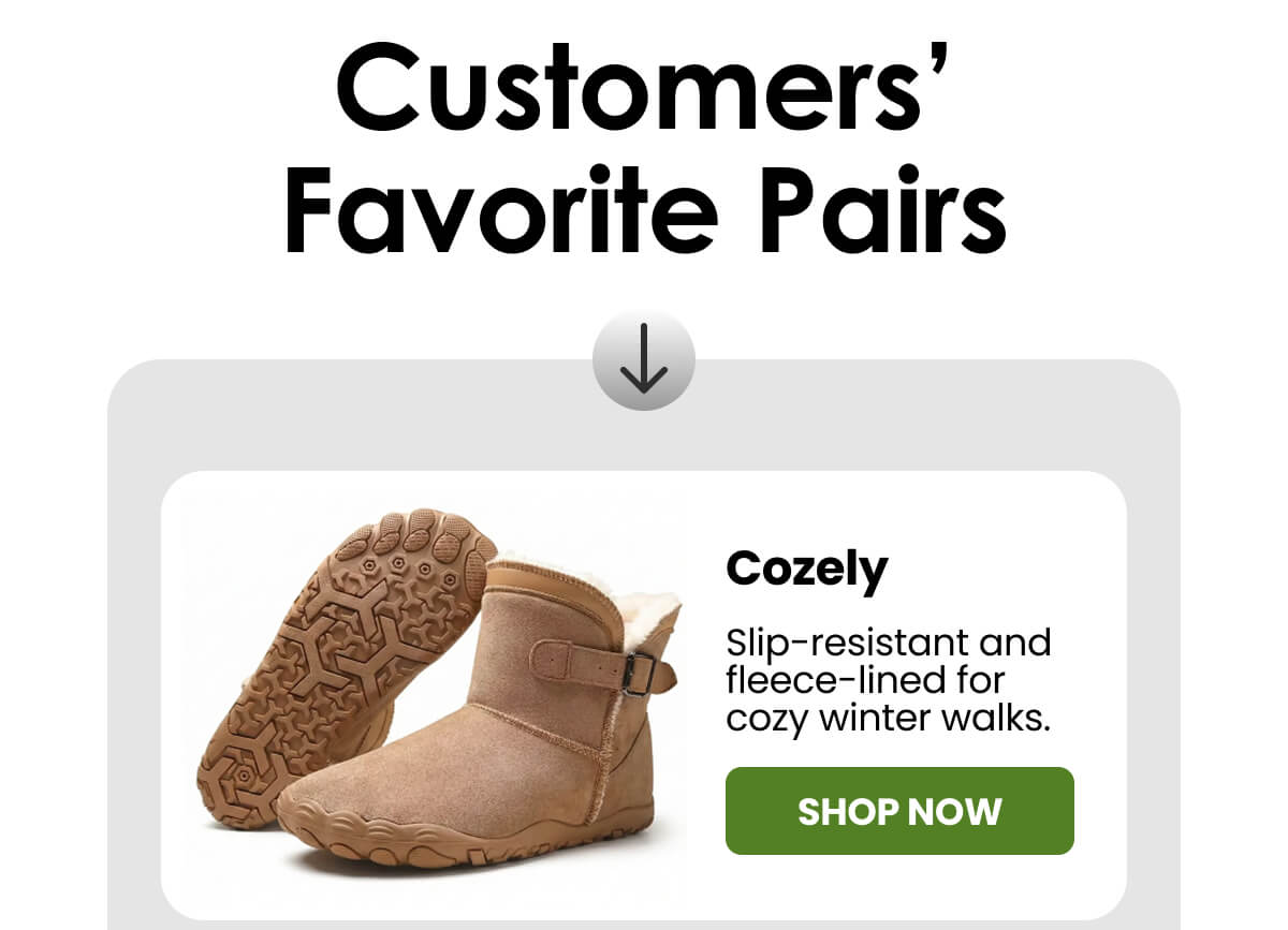 Cozely: Slip-resistant and fleece-lined for cozy winter walks.