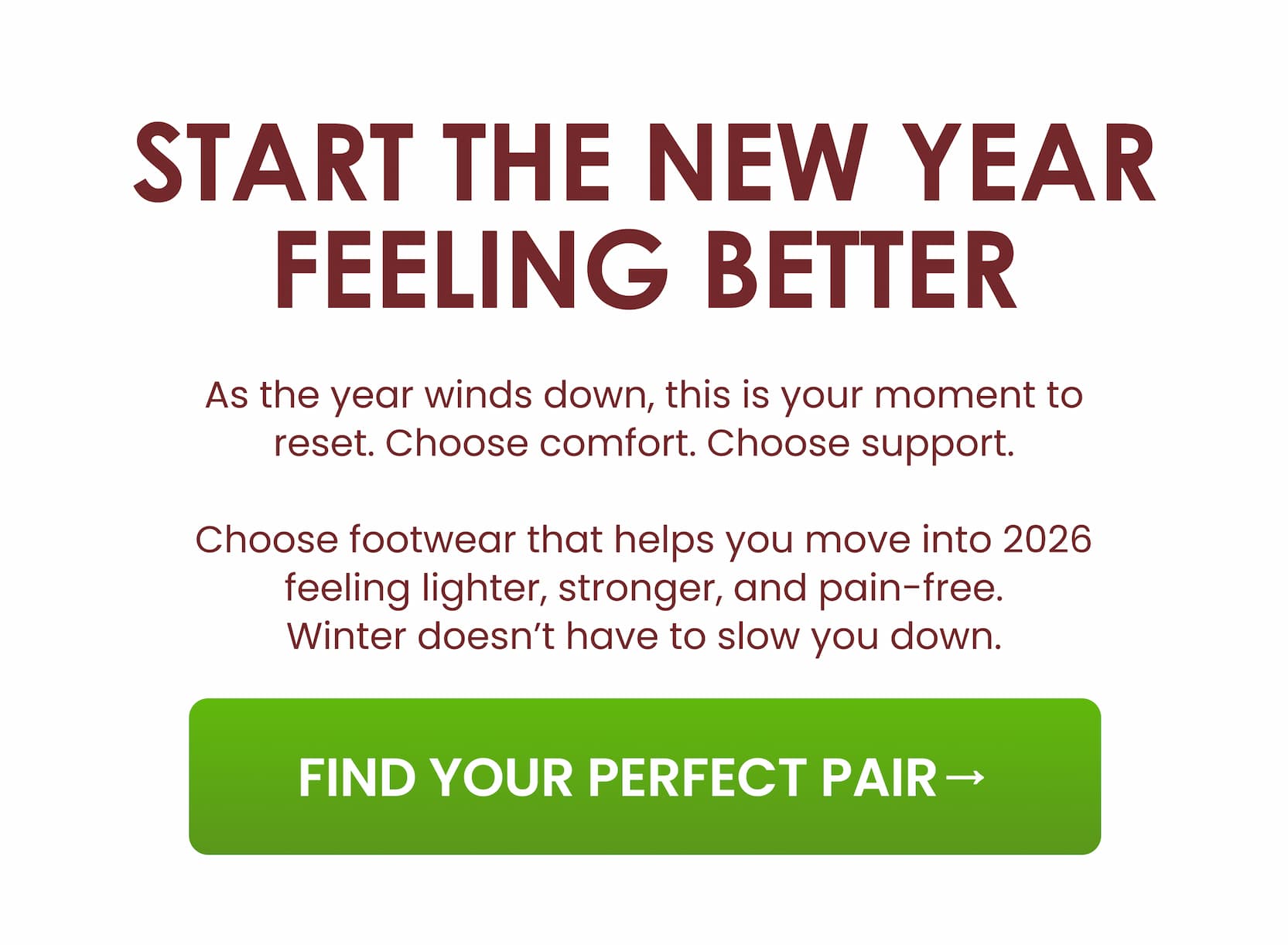 START THE NEW YEAR FEELING BETTER