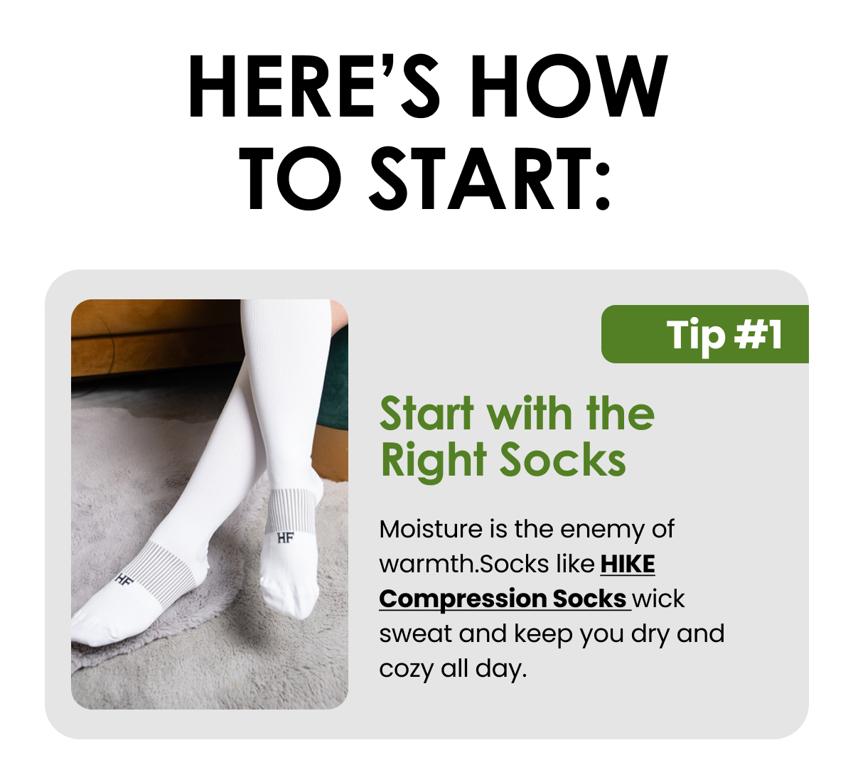 Start with the Right Socks