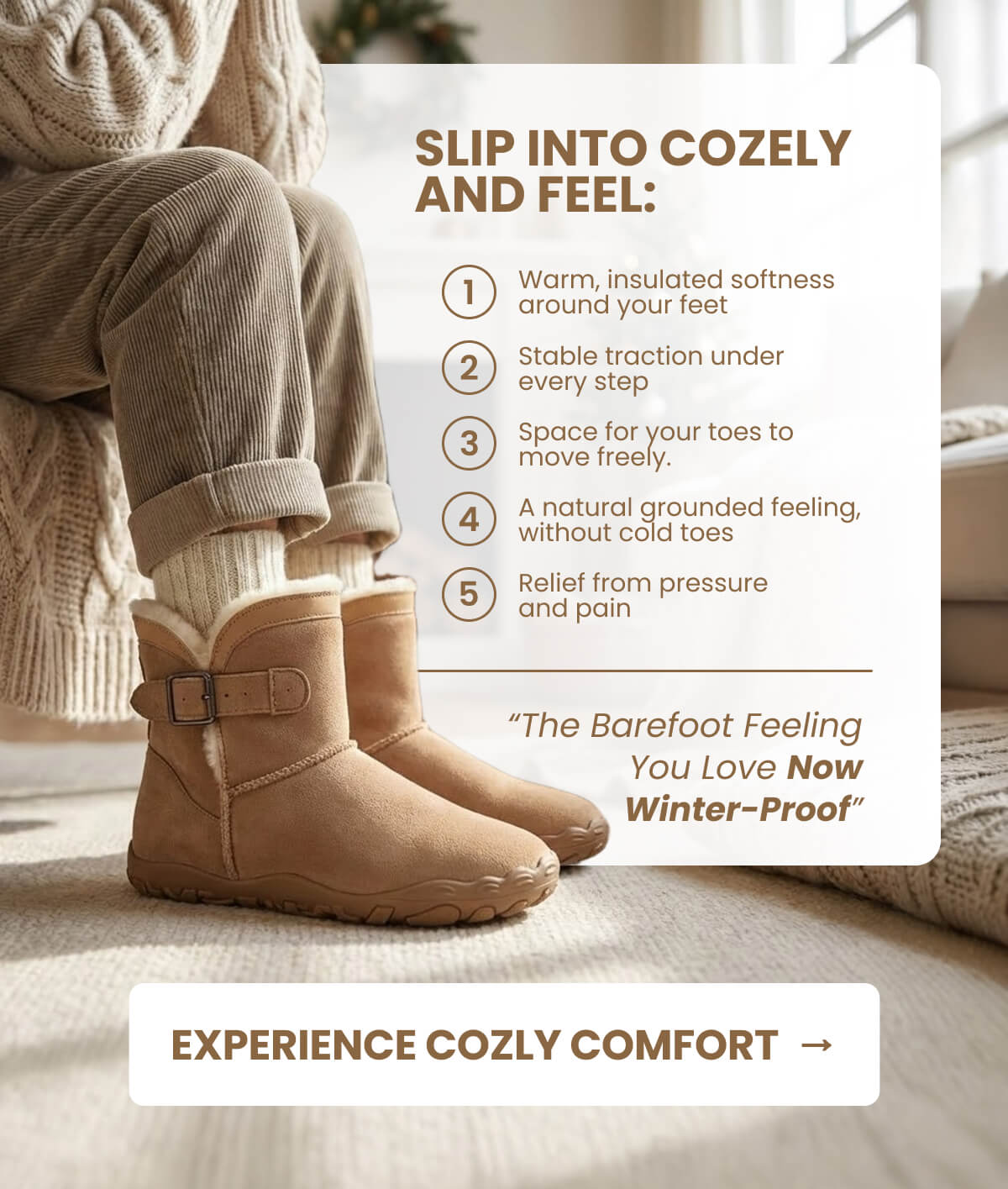Slip into Cozely and feel