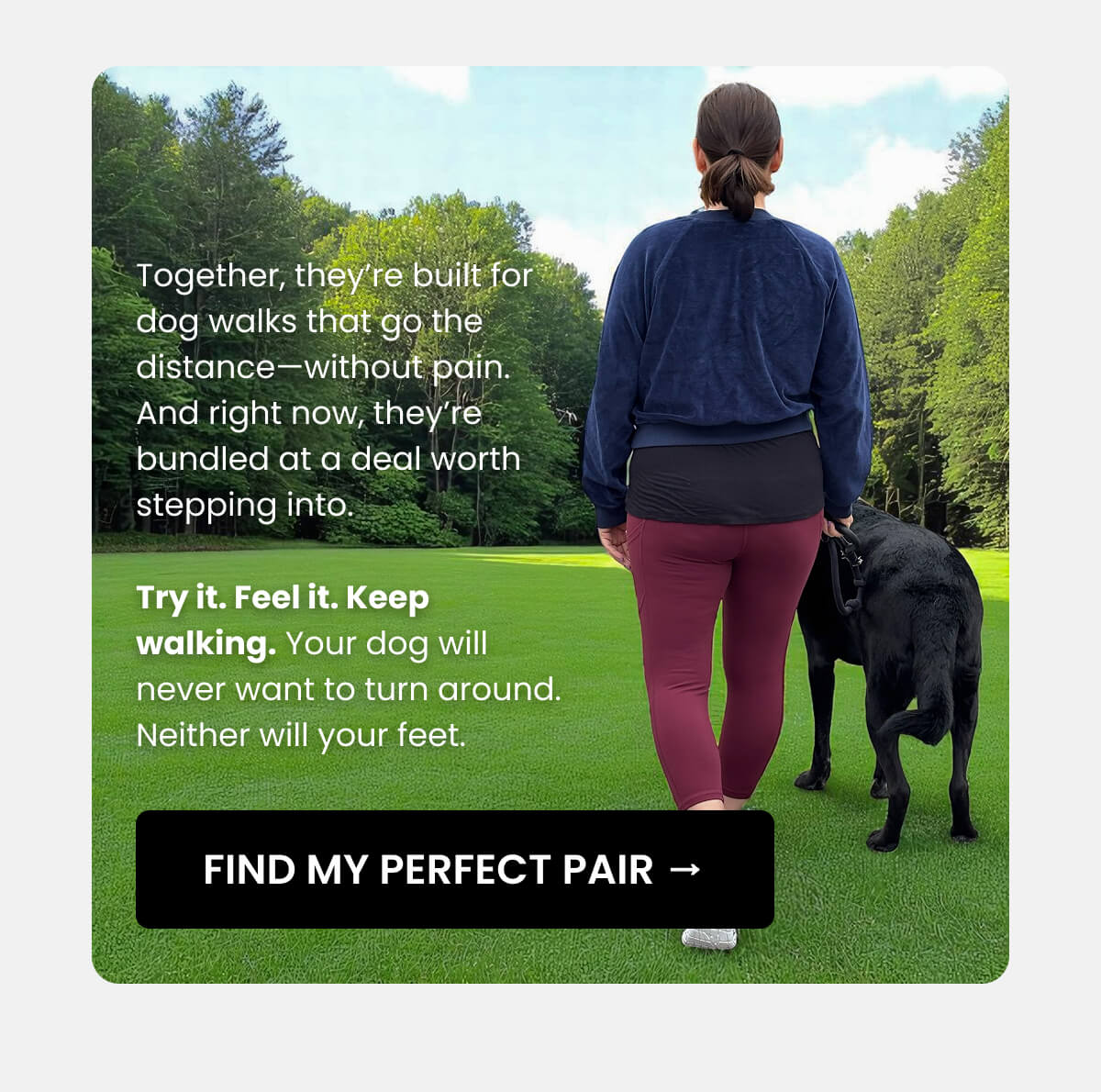 Together, they’re built for dog walks that go the distance—without pain. And right now, they’re bundled at a deal worth stepping into.