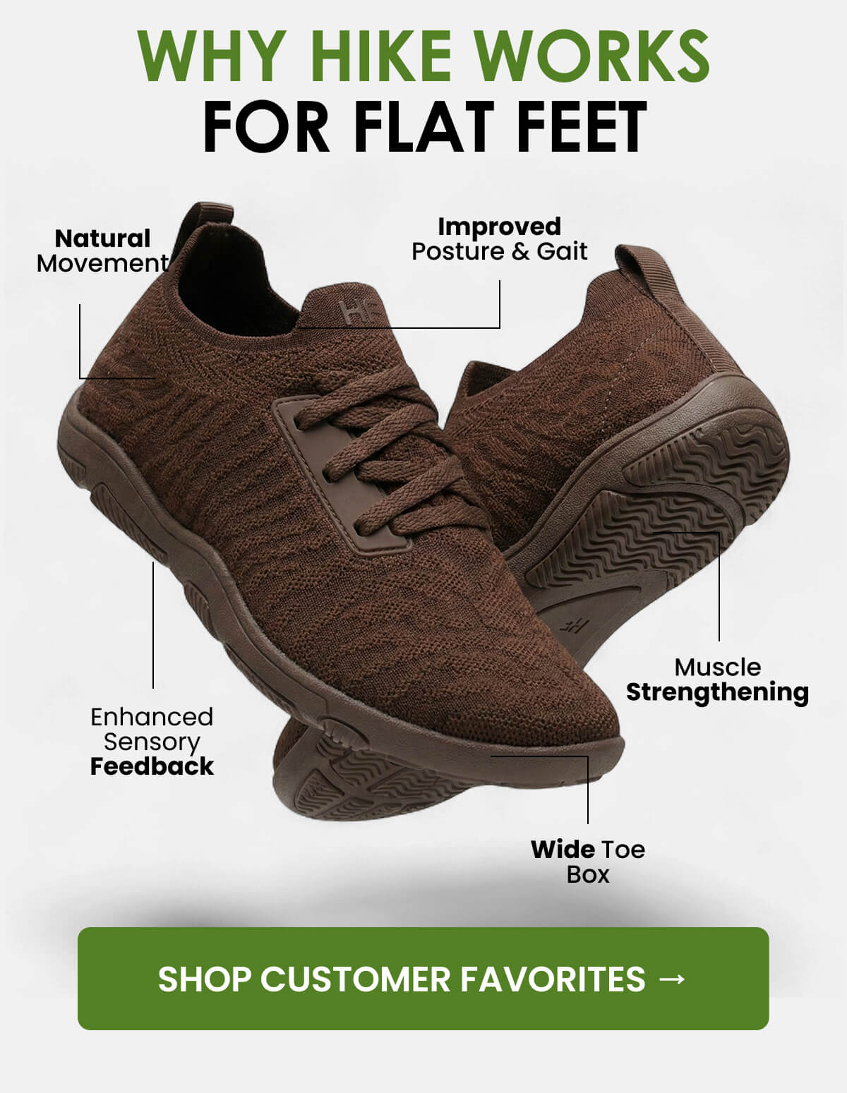 WHY HIKE WORKS FOR FLAT FEET