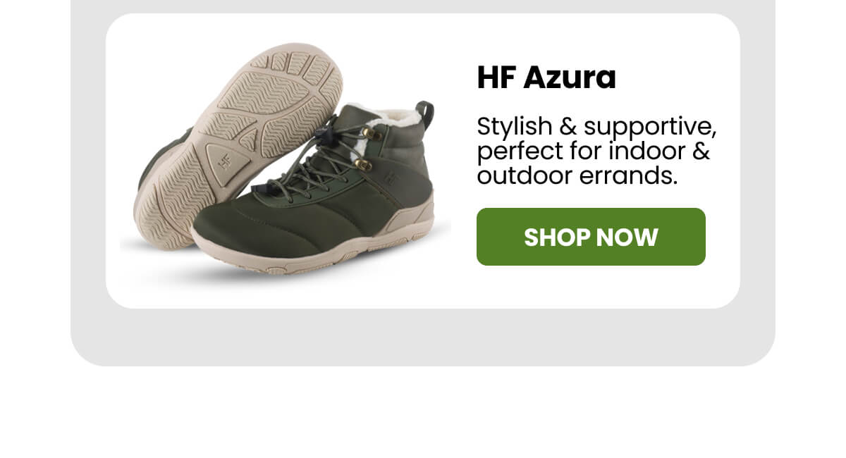 HF Azura: Stylish & supportive, perfect for indoor & outdoor errands.