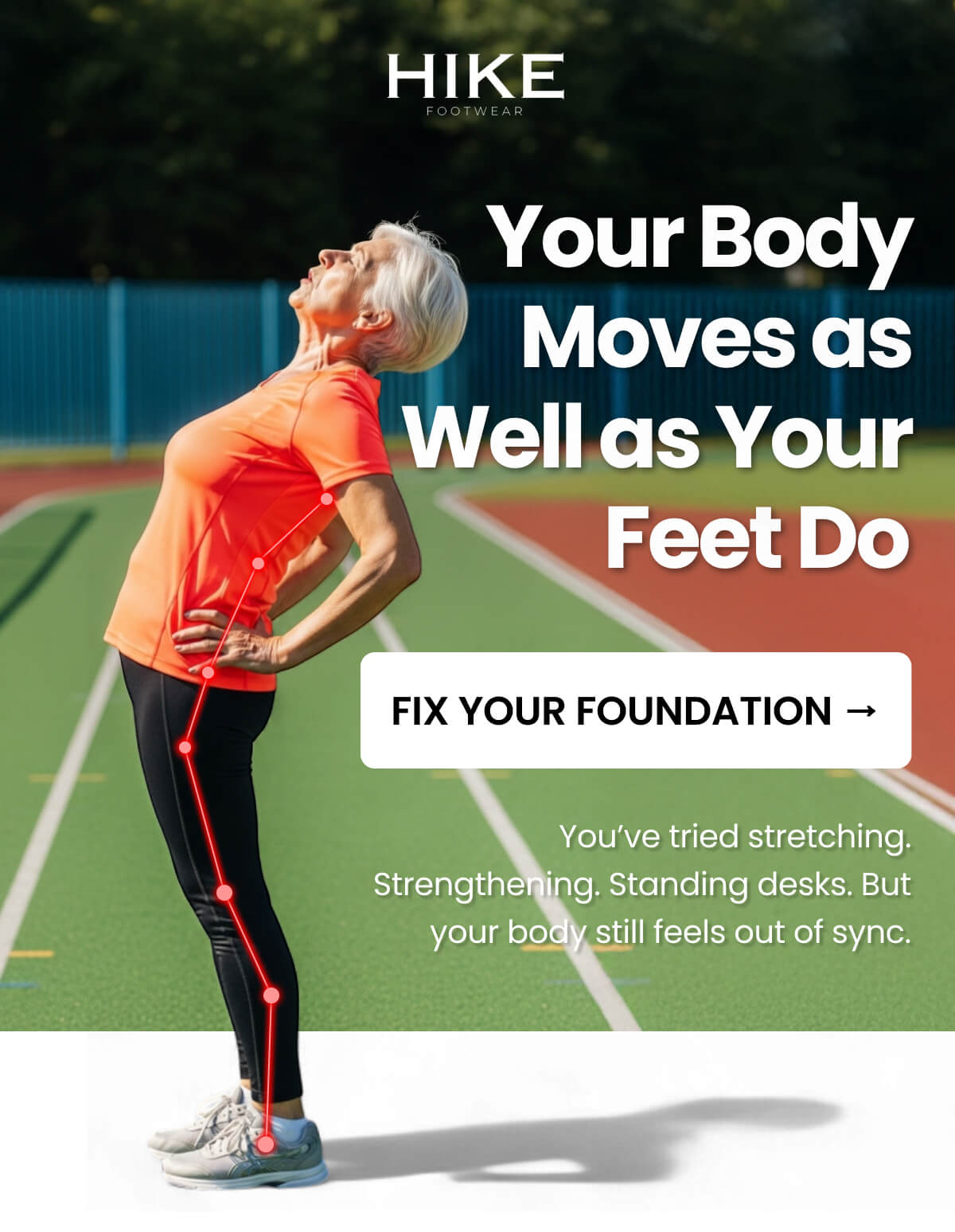 Your Body Moves as Well as Your Feet Do