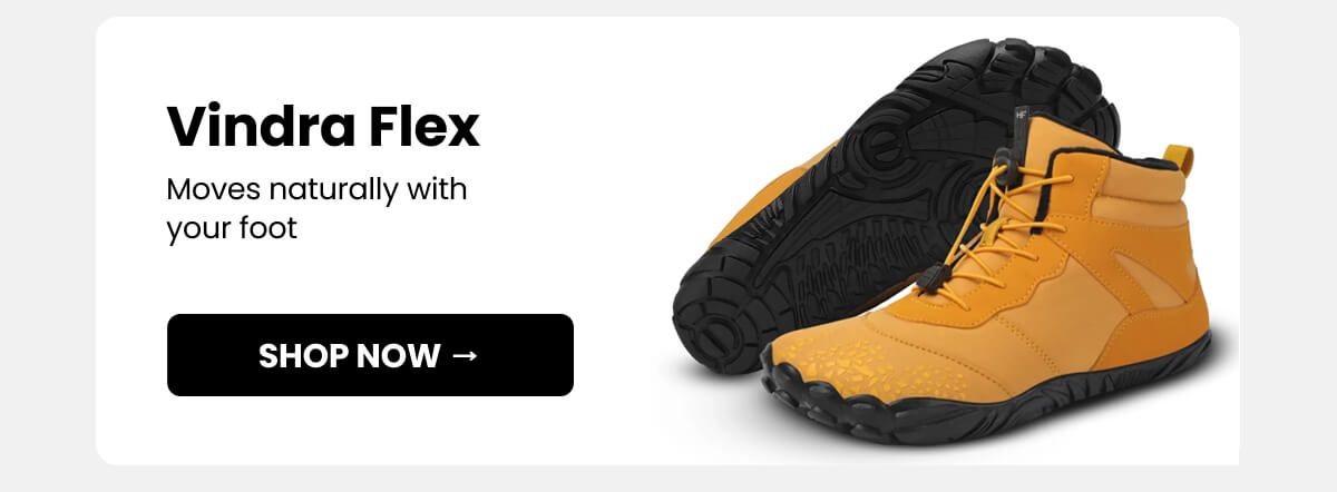 Vindra Flex: Moves naturally with your foot