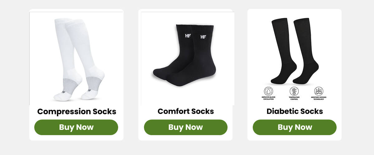 Compression Socks, Comfort Socks, Diabetic Socks