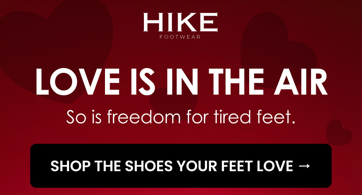 Love is in the Air. So is freedom for tired feet.