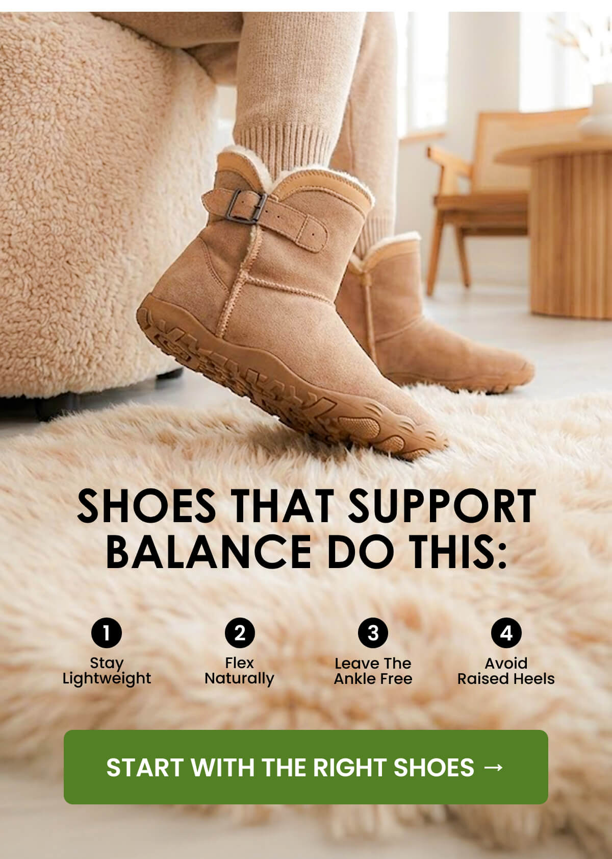 SHOES THAT SUPPORT BALANCE DO THIS: