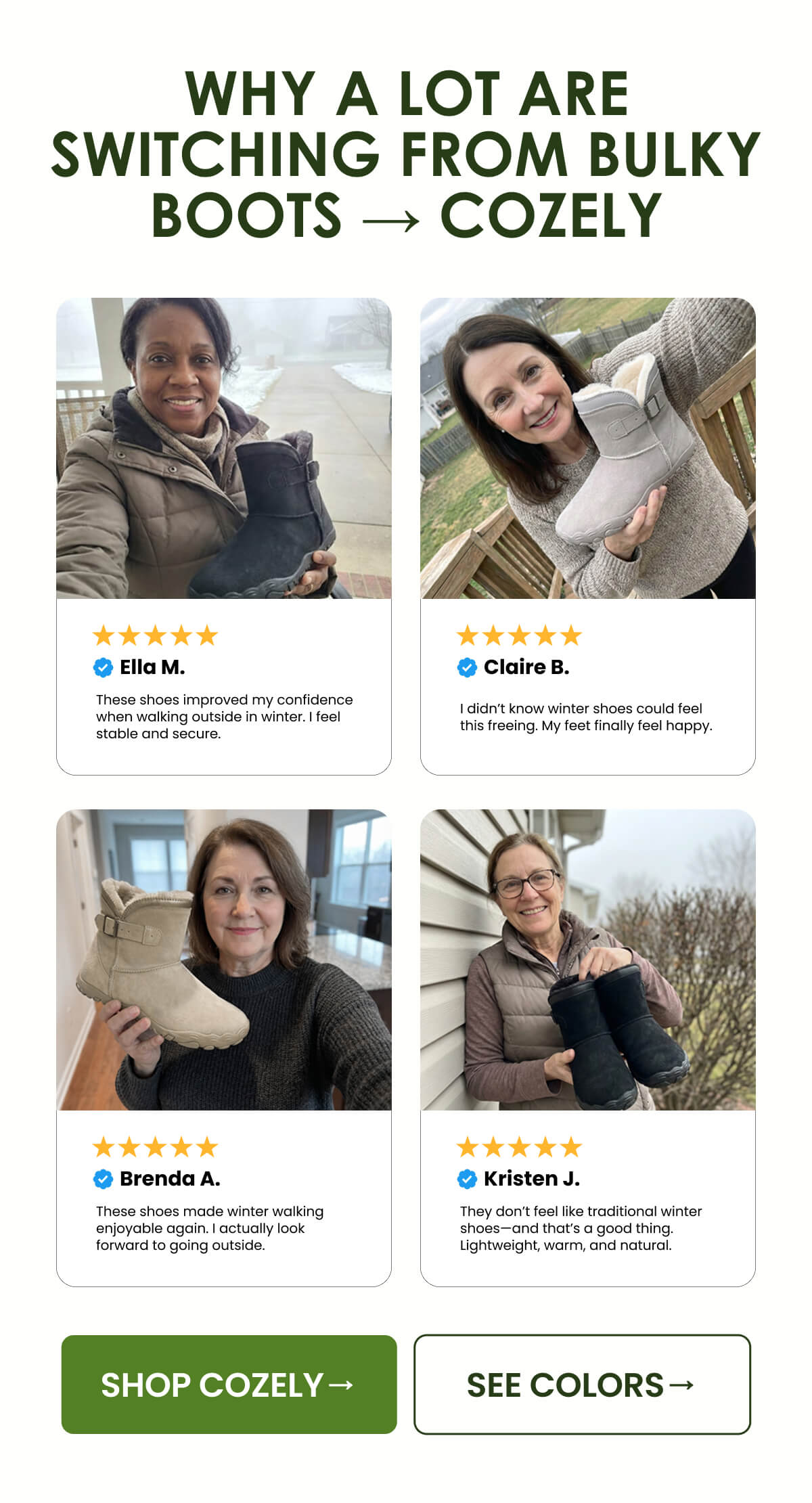 Why a lot are switching from bulky boots → Cozely