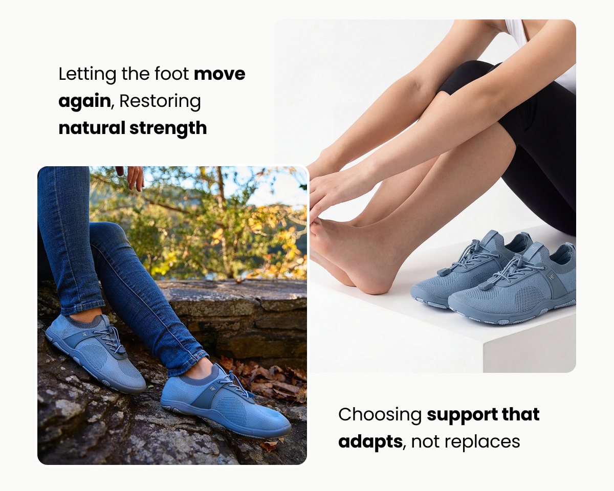 Letting the foot move again, Restoring natural strength