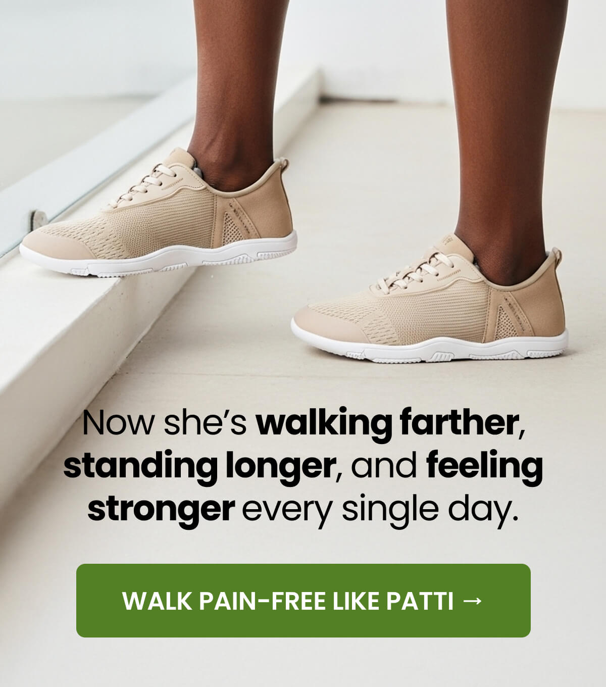 Now she’s walking farther, standing longer, and feeling stronger every single day.