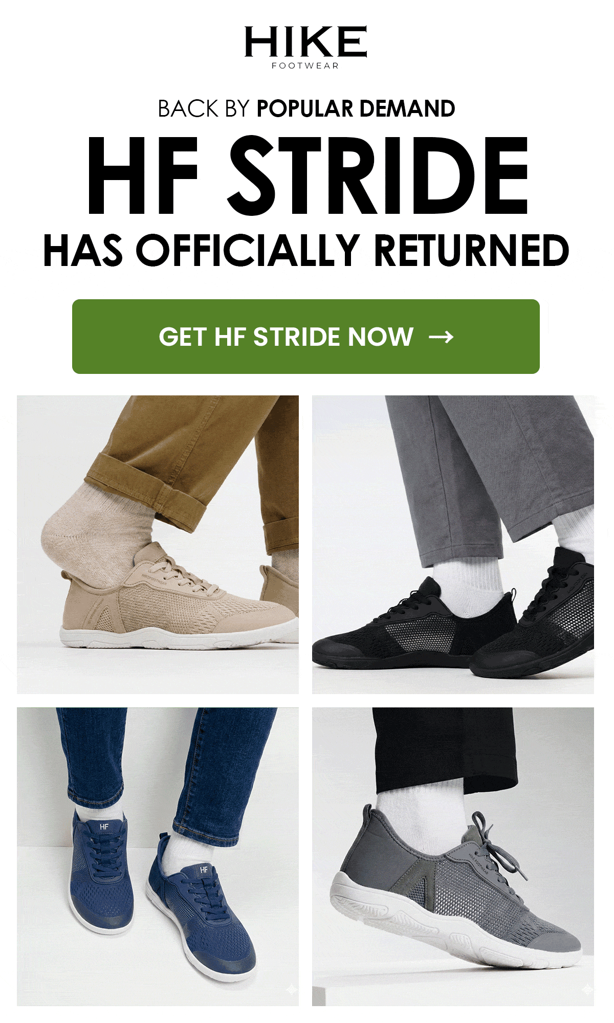 BACK BY POPULAR DEMAND HF STRIDE HAS OFFICIALLY RETURNED