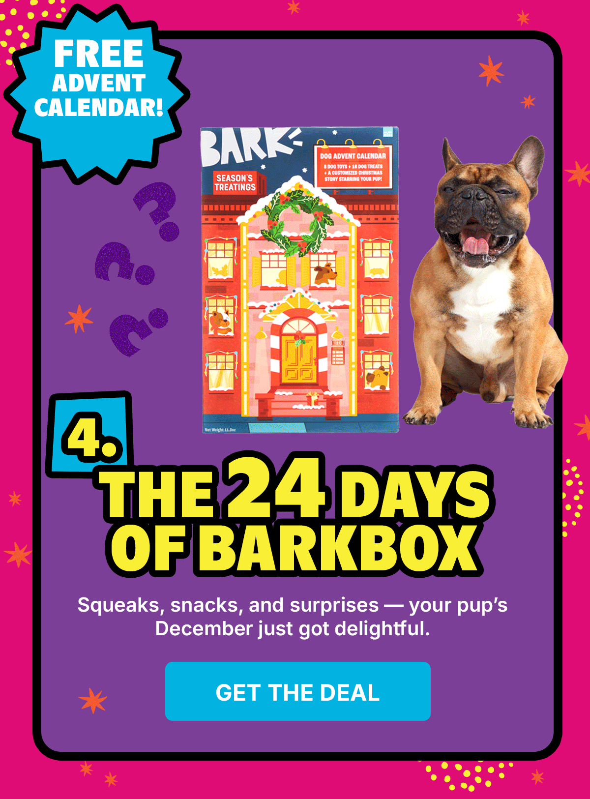 Get a free advent calendar with subscription purchase