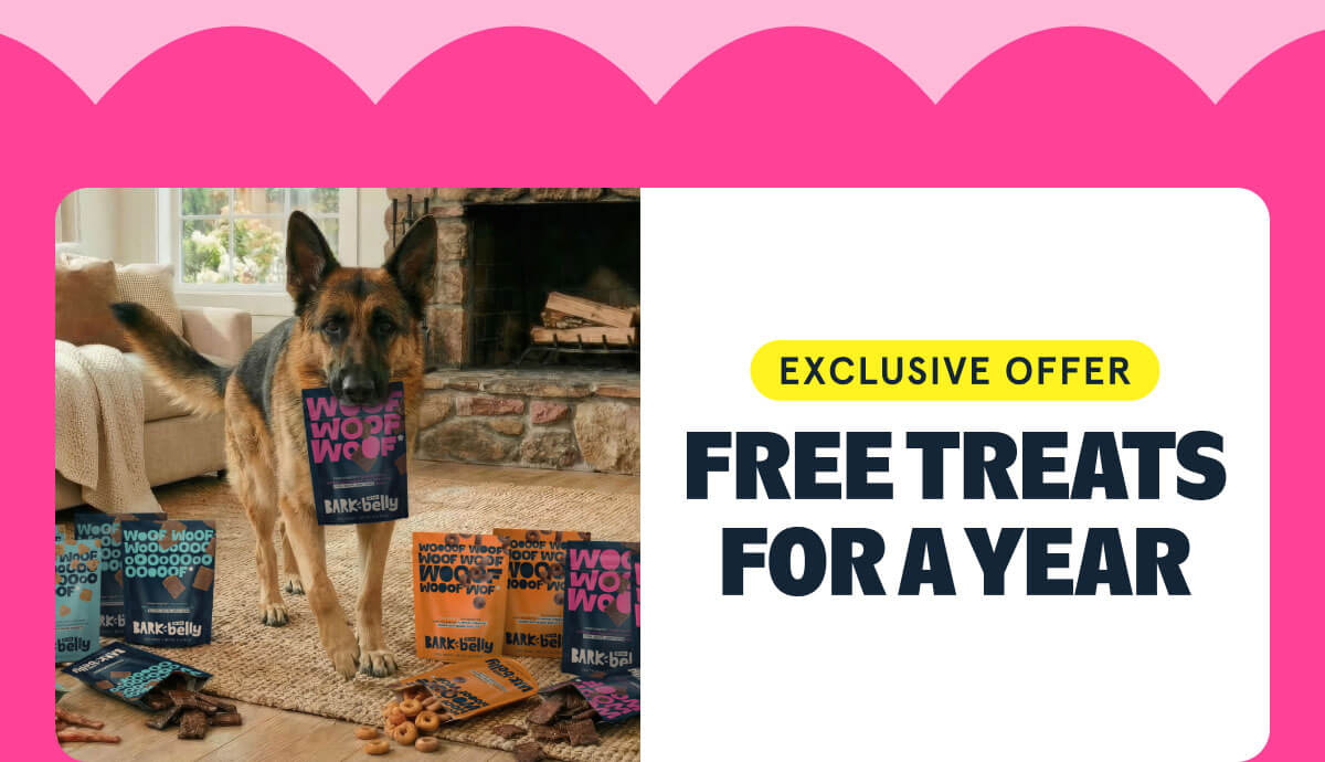 FREE TREATS FOR A YEAR (ON US!)