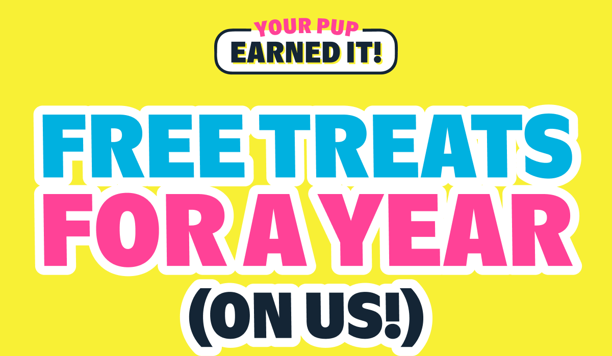 FREE TREATS FOR A YEAR (ON US!)