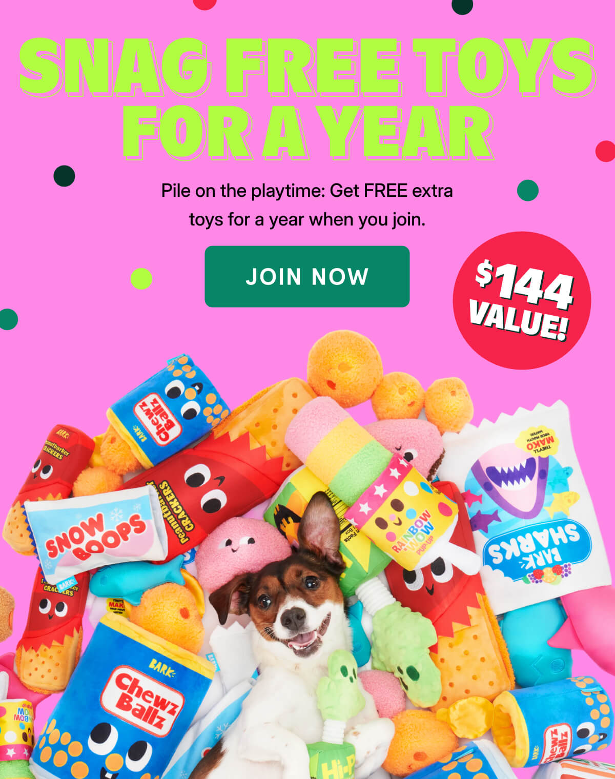 Snag FREE TOYS FOR A YEAR