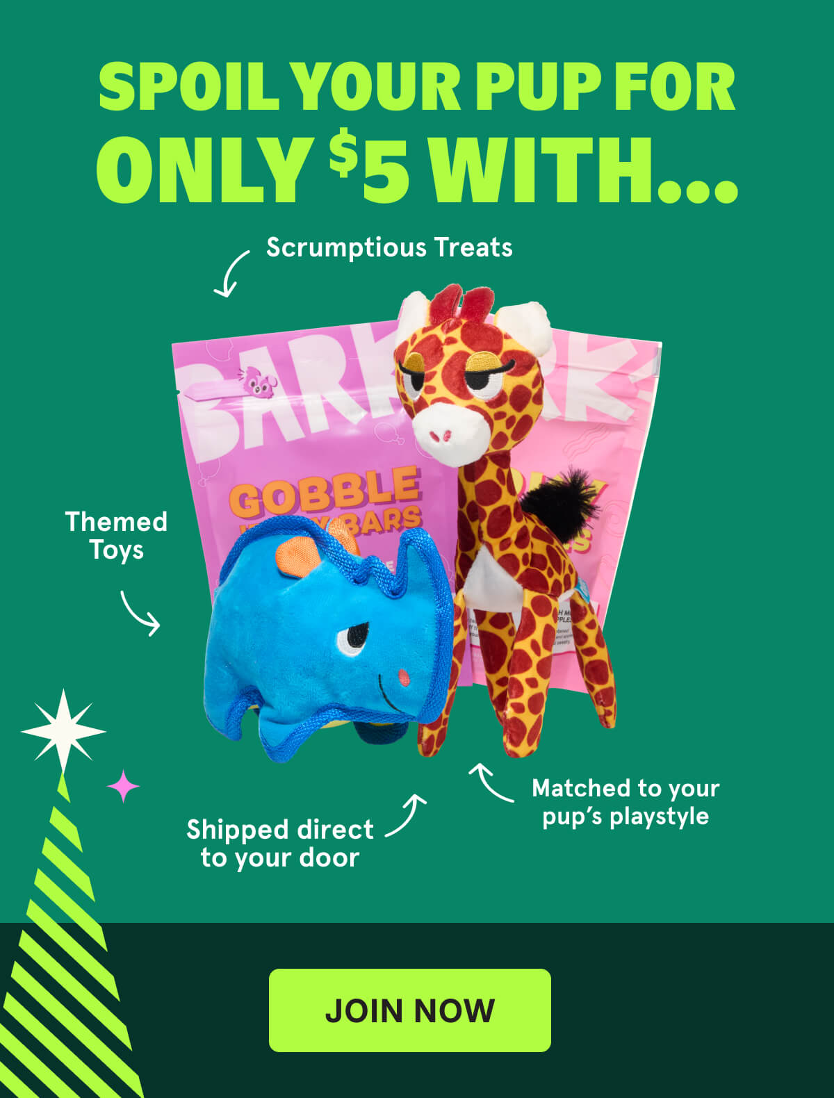 Spoil Your Pup For Only $5 With...