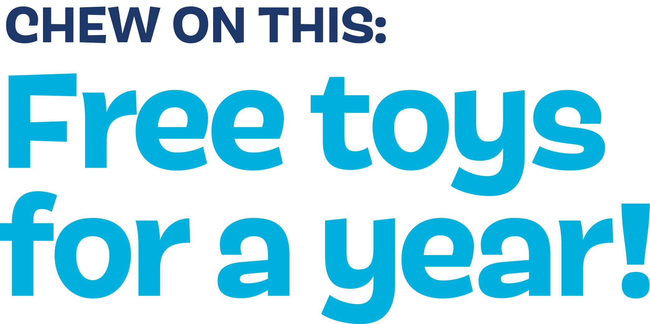 Chew On This: Free Toys For A Year!