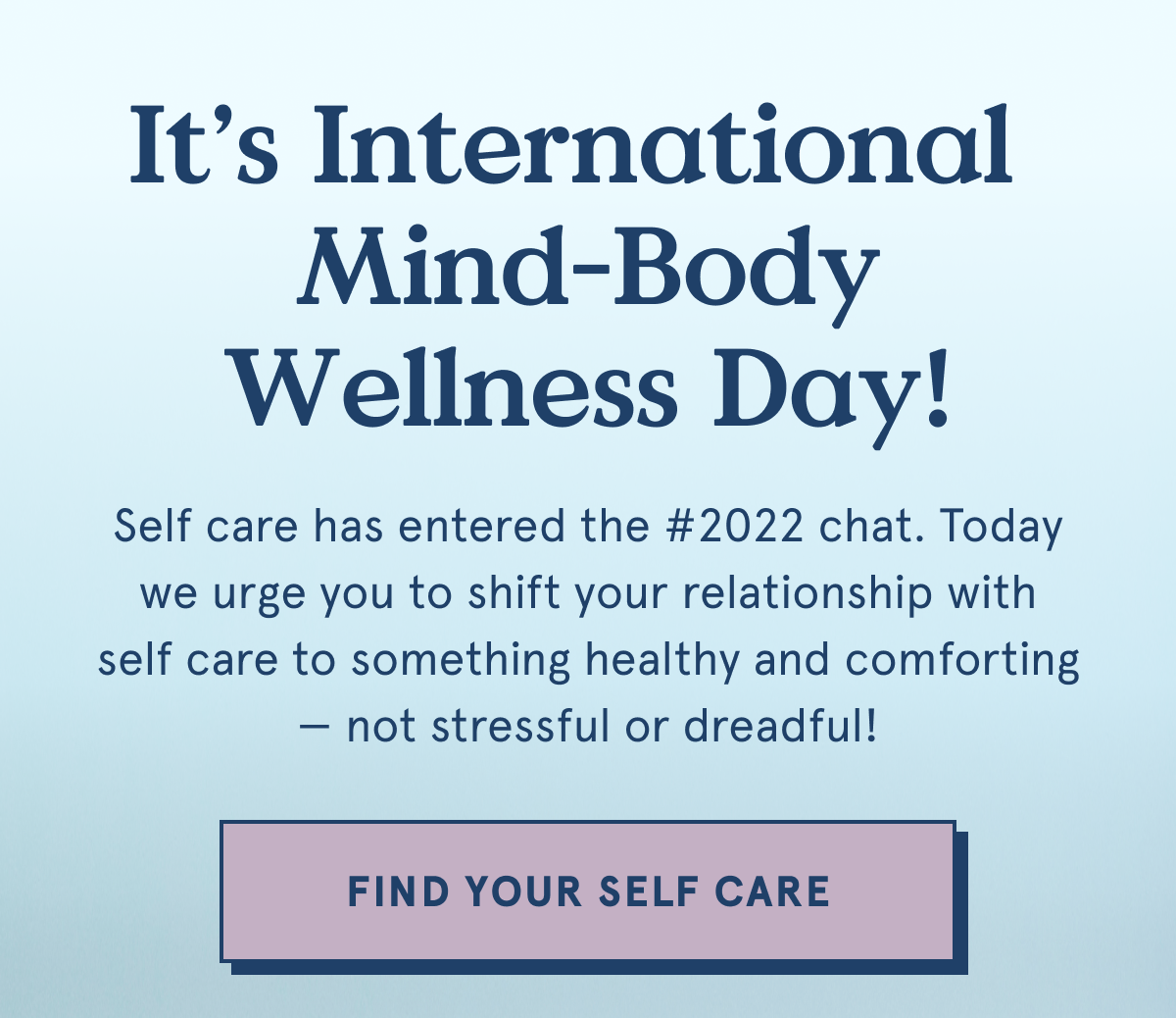 Find your selfcare!