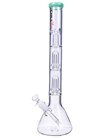 19” Triple Inline Showerhead Bong  - Turn on Images!