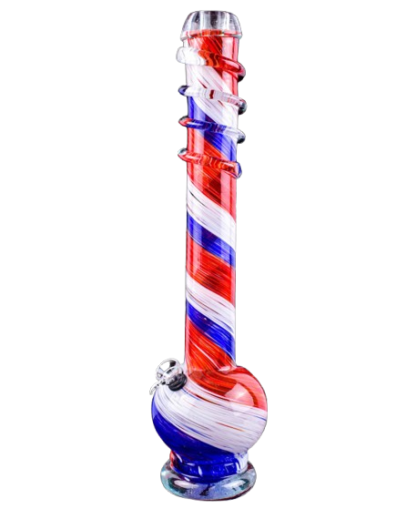 The Elegance - 18" Wire Wrapped Round Bottom Beaker Bong - Turn on Images!