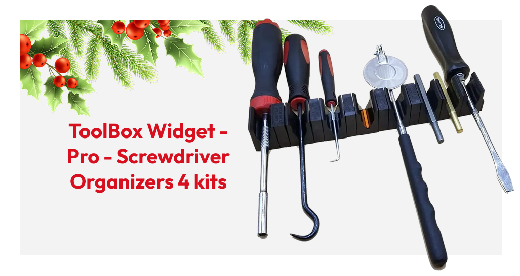 ToolBox Widget - Pro - Screwdriver Organizers 4 kits