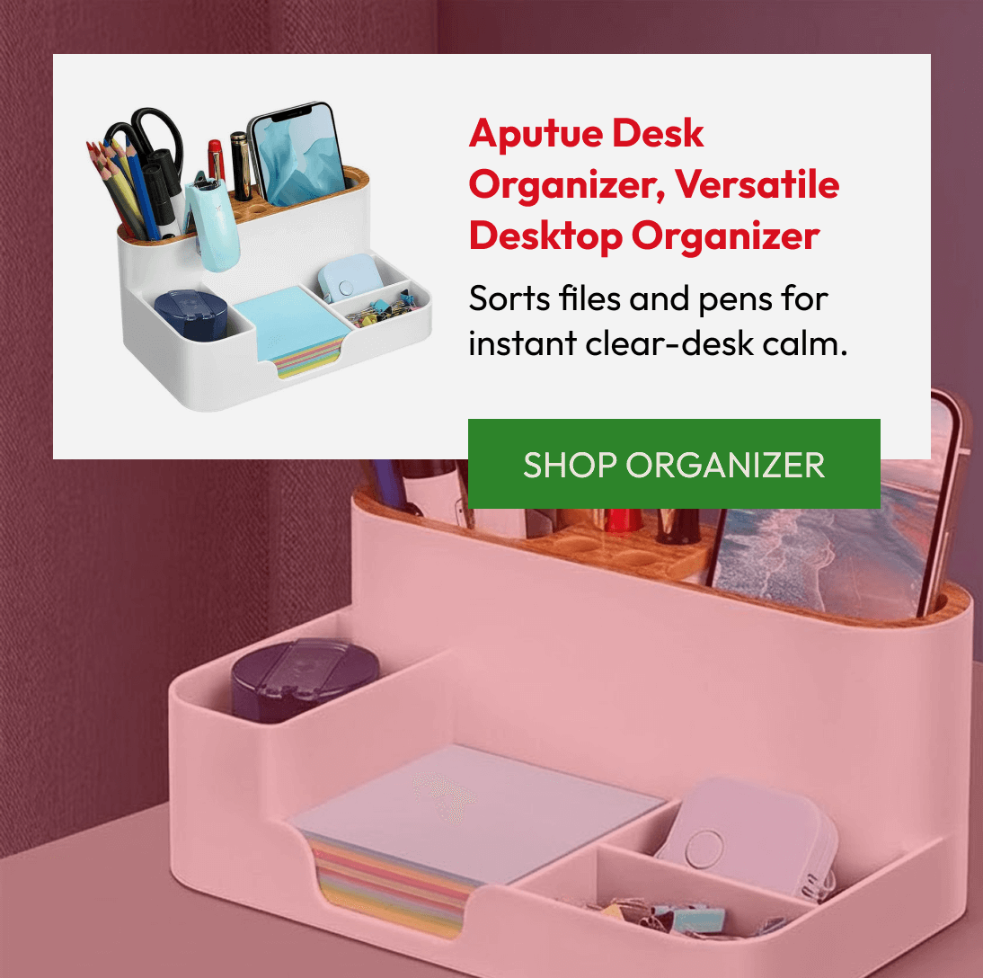 Aputue Desk Organizer, Versatile Desktop Organizer