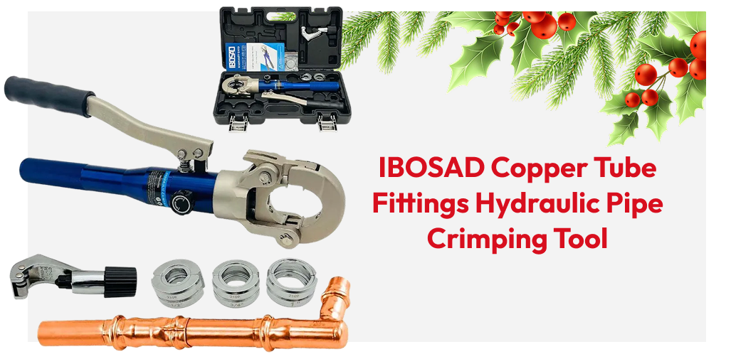 IBOSAD Copper Tube Fittings Hydraulic Pipe Crimping Tool
