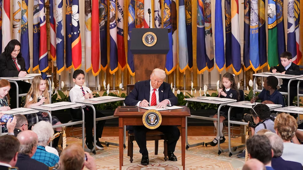 Trump Signing Document
