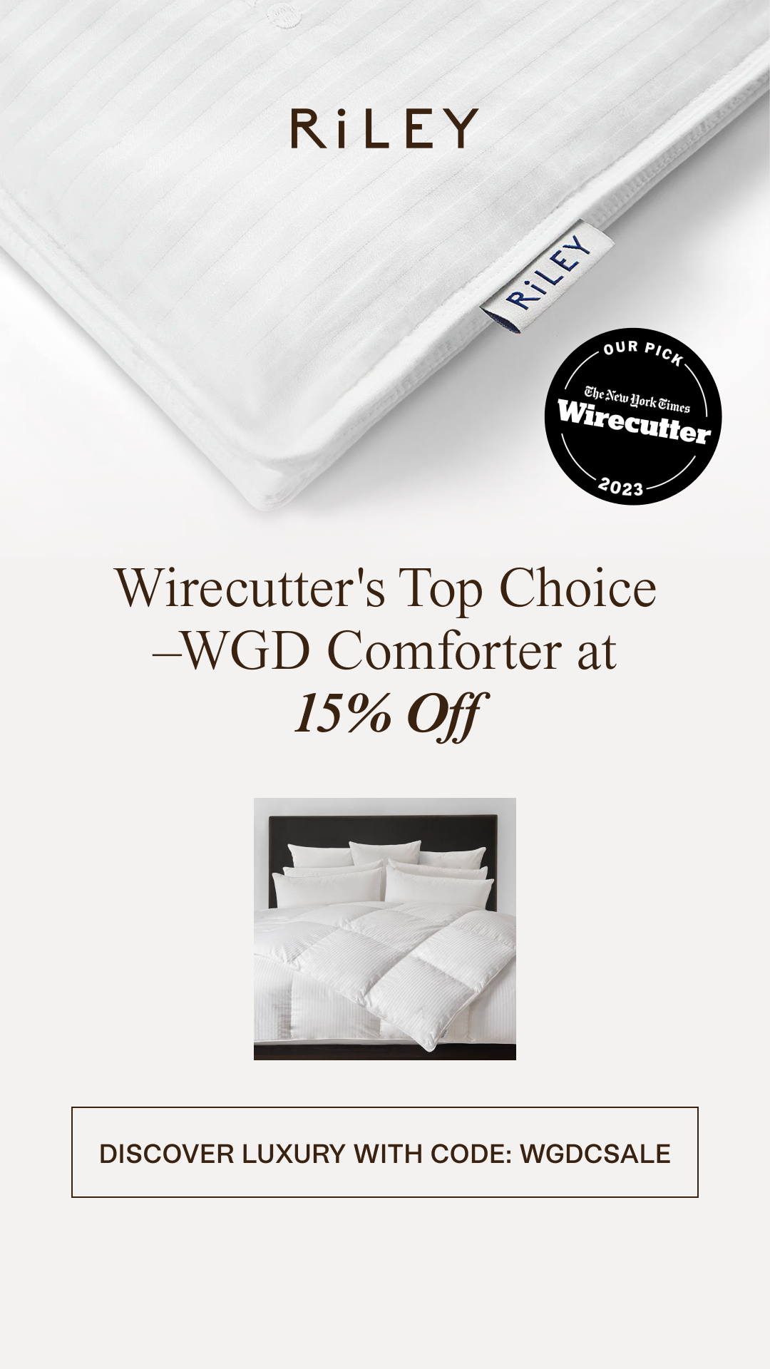 Wirecutter's Choice ☁️ Meets Incredible Savings! Riley Home