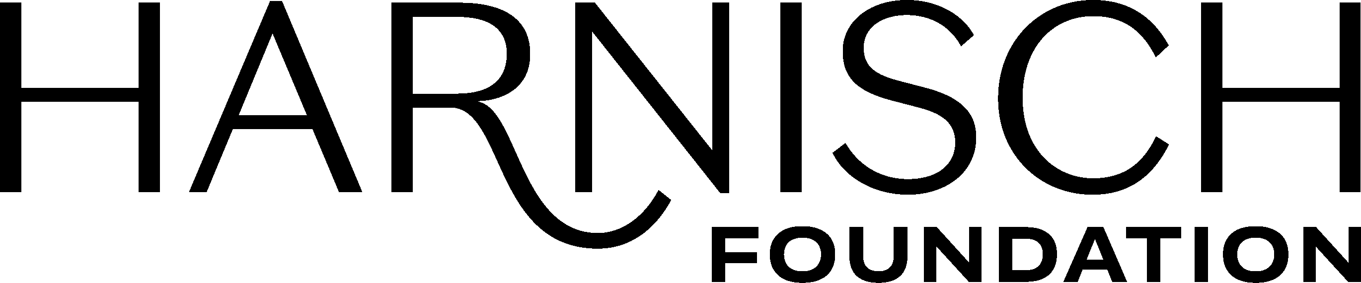 logo of the Harnisch Foundation in black