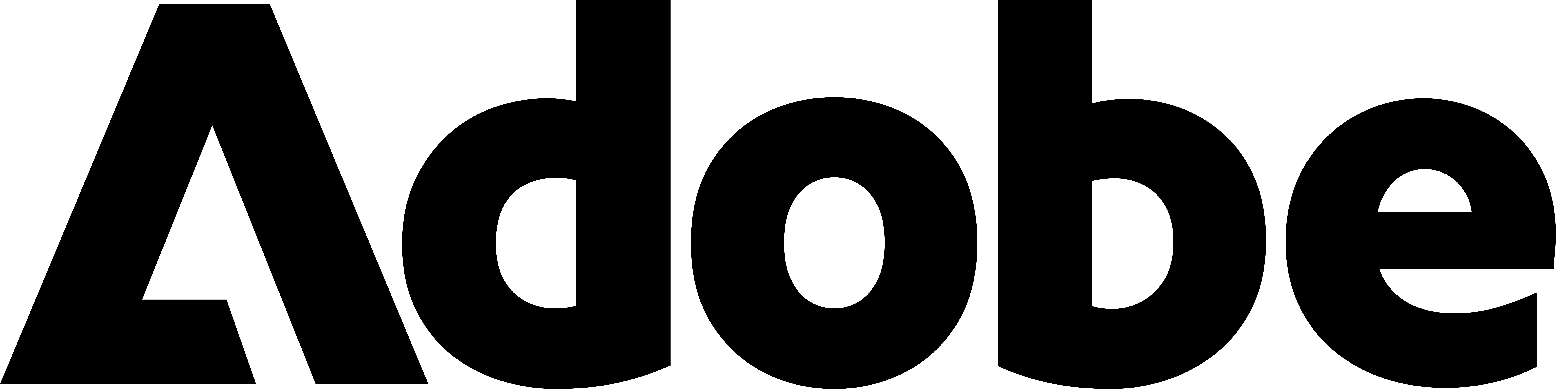 Adobe logo in black