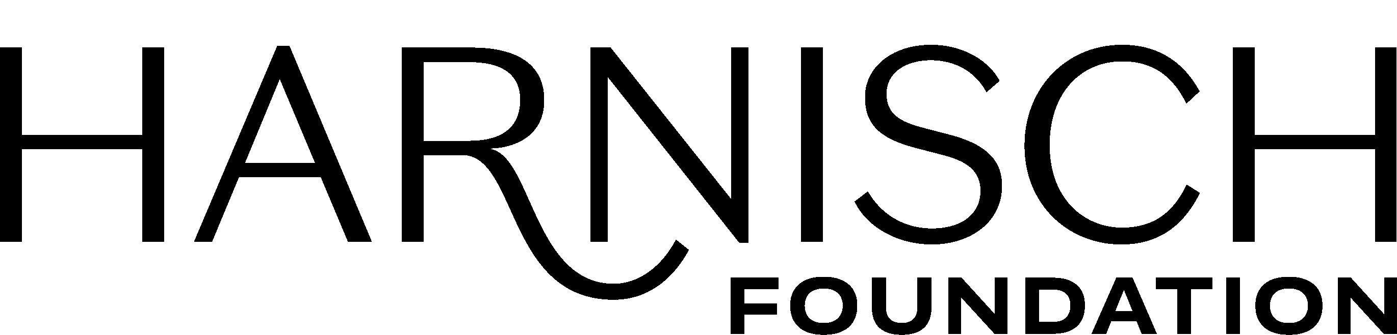 logo of the Harnisch Foundation in black