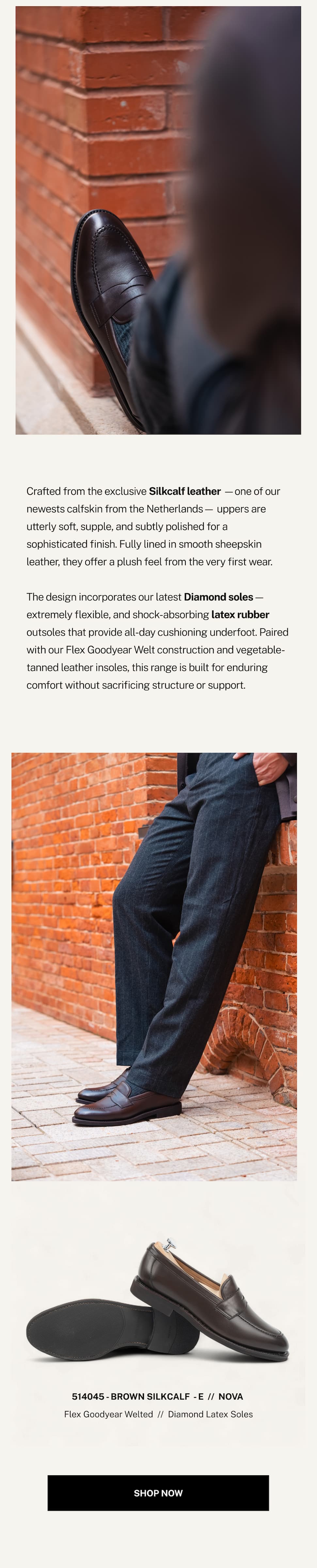 Brown Silkcalf Penny Loafers