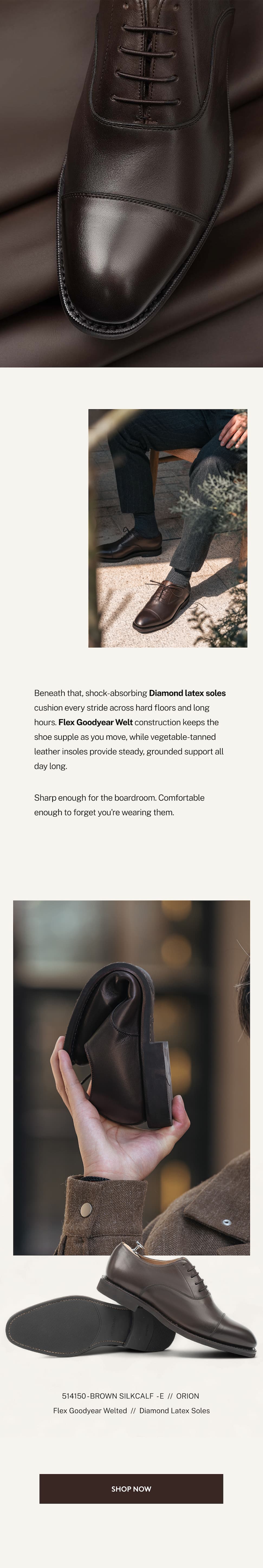 Brown Silkcalf Oxford