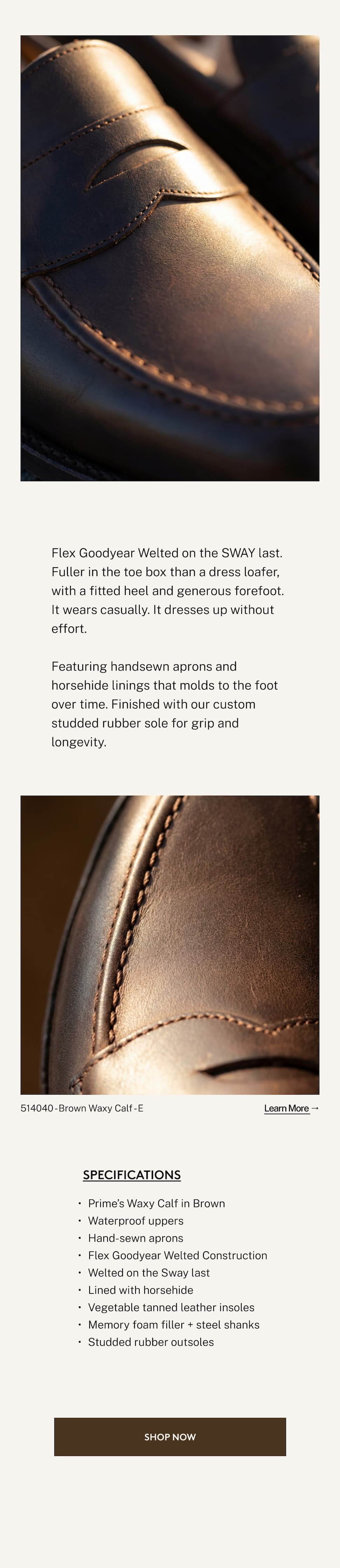 514040 in Brown Waxy Calf