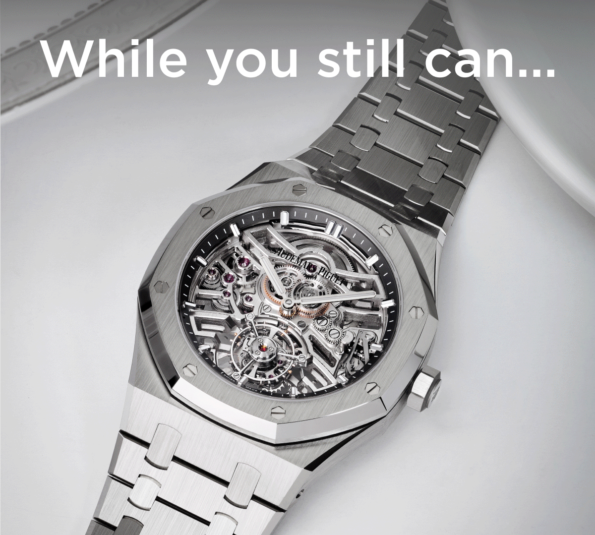 While you still can...