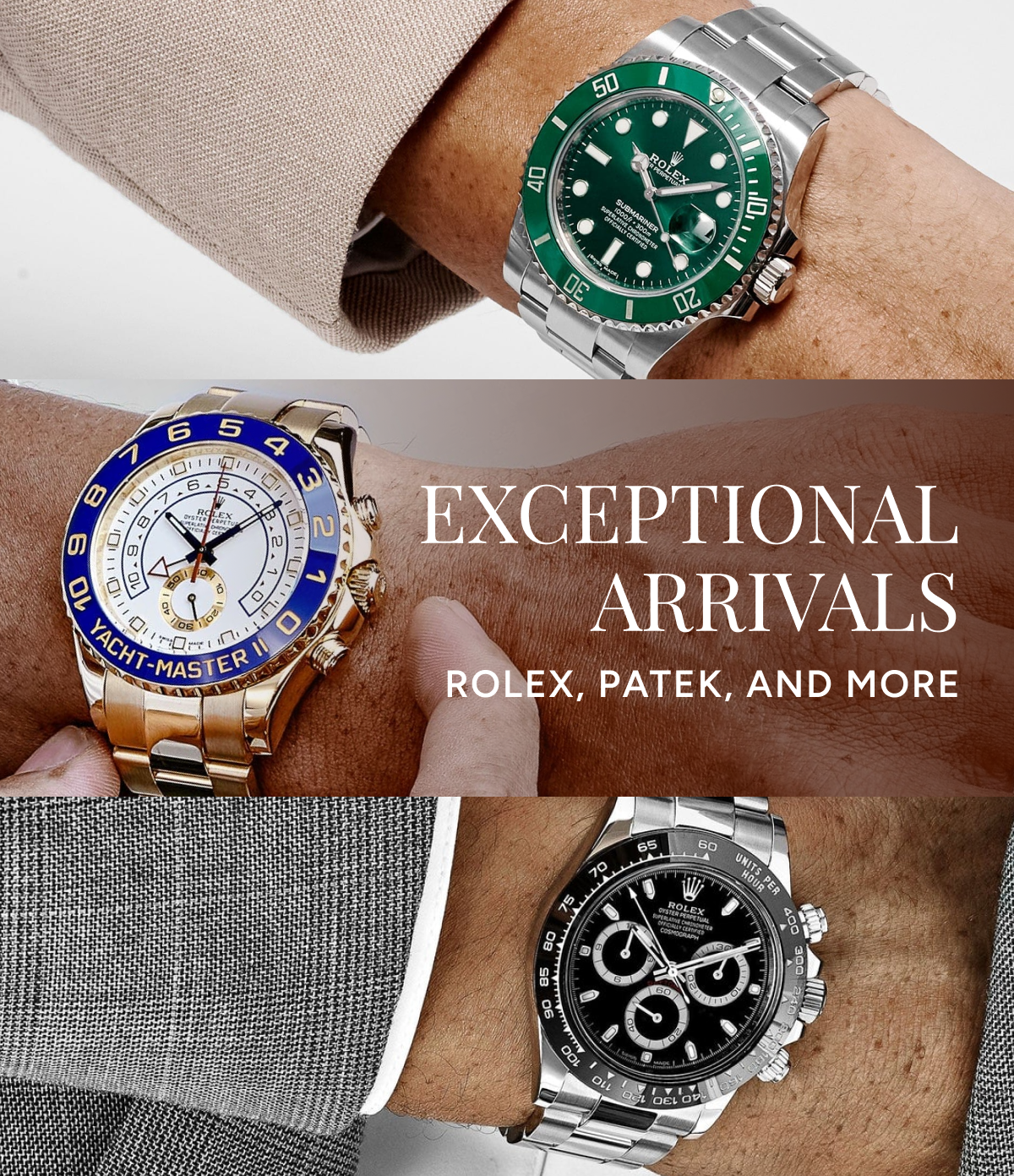 Exceptional Arrivals | Rolex, Patek, And More