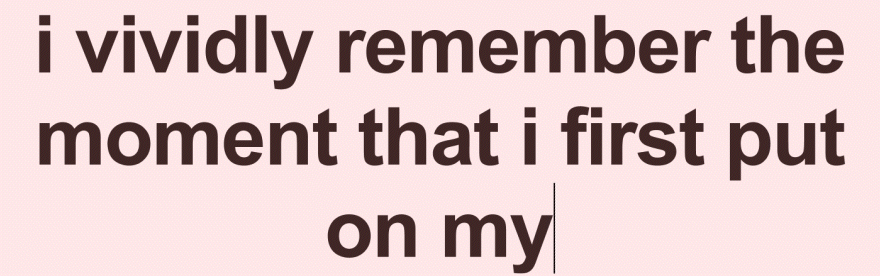 i vividly remember the moment that i first put on my self-tanning mitt