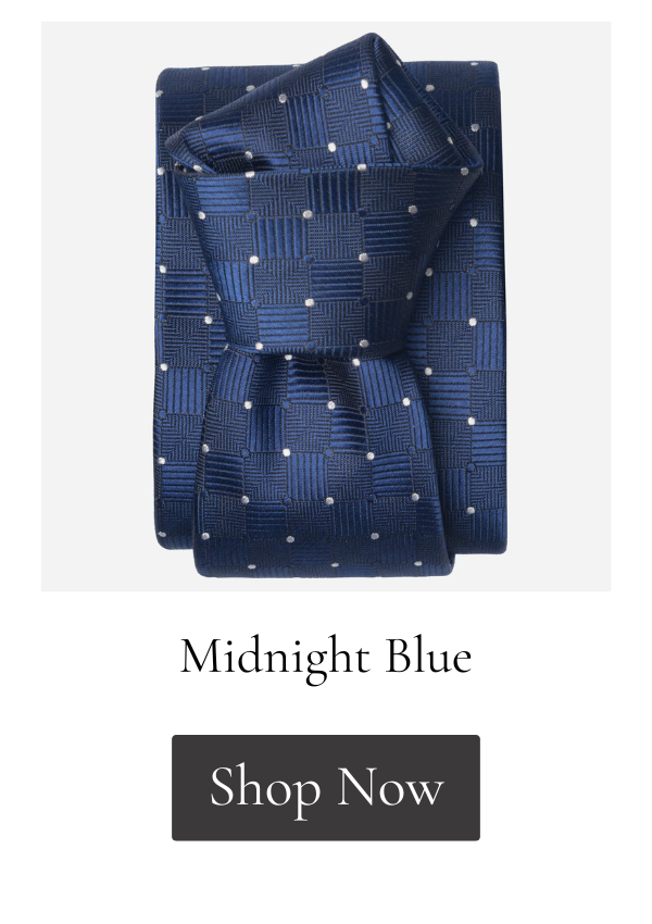 Midnight blue textured silk necktie