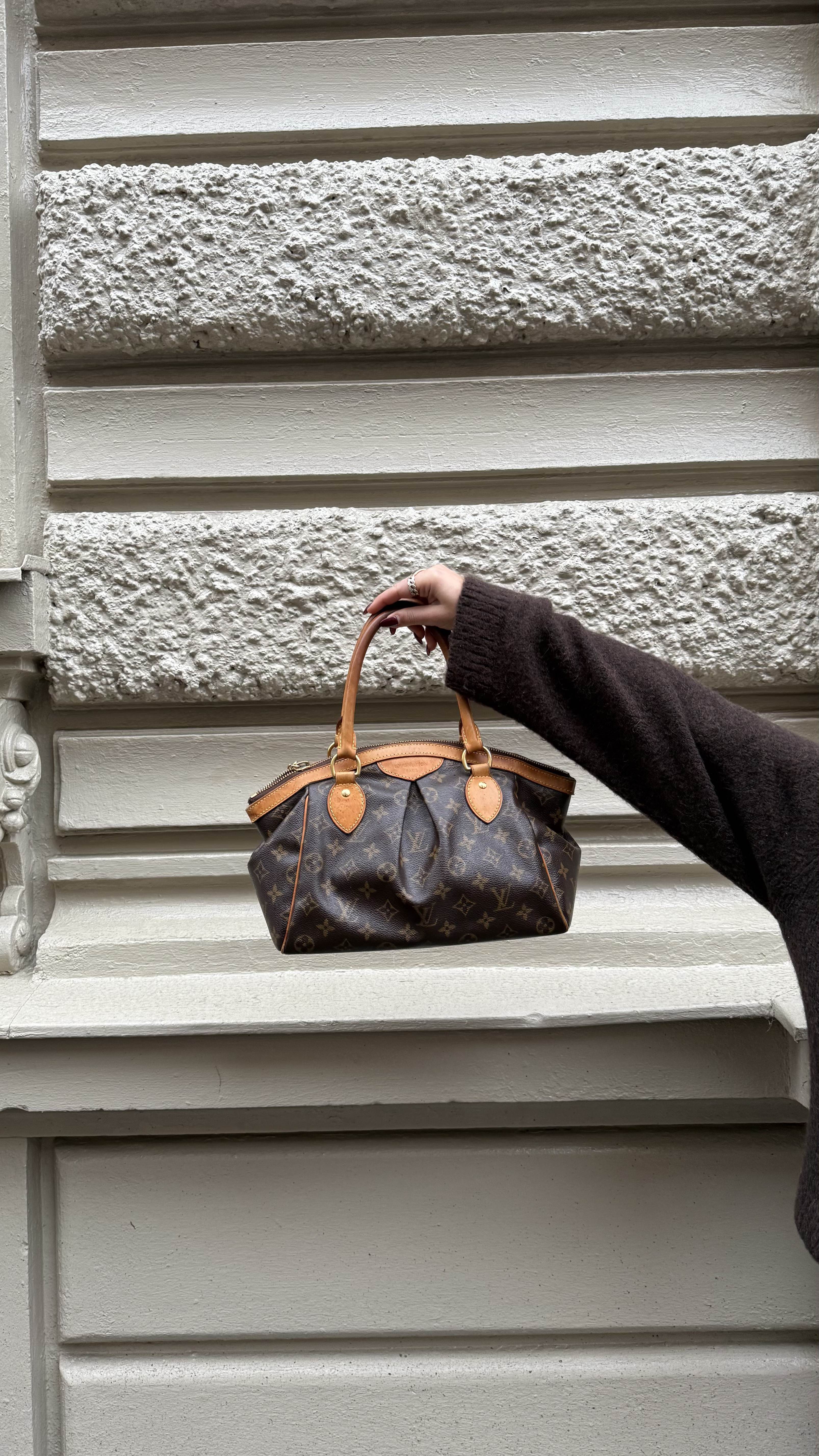 Louis Vuitton Tivoli bag, styled in the city