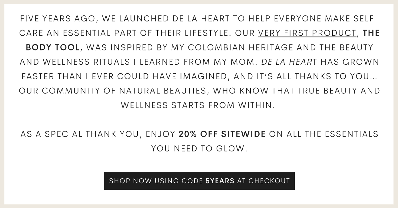 Celebrate Our Anniversary With 20 OFF! De La Heart