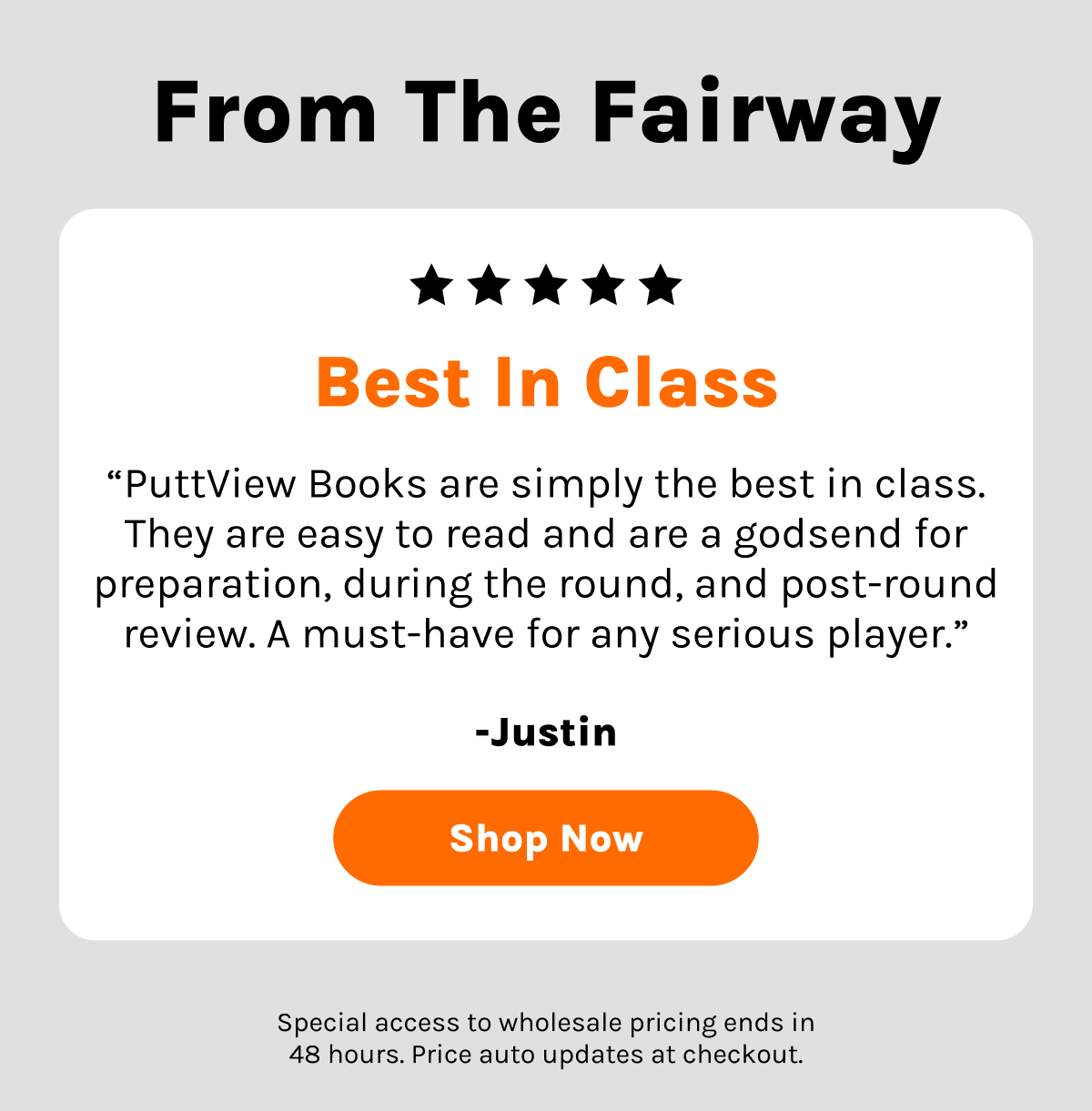 From the fairway: PuttView Books have helped thousands of golfers prepare for their next victory. Shop Now.