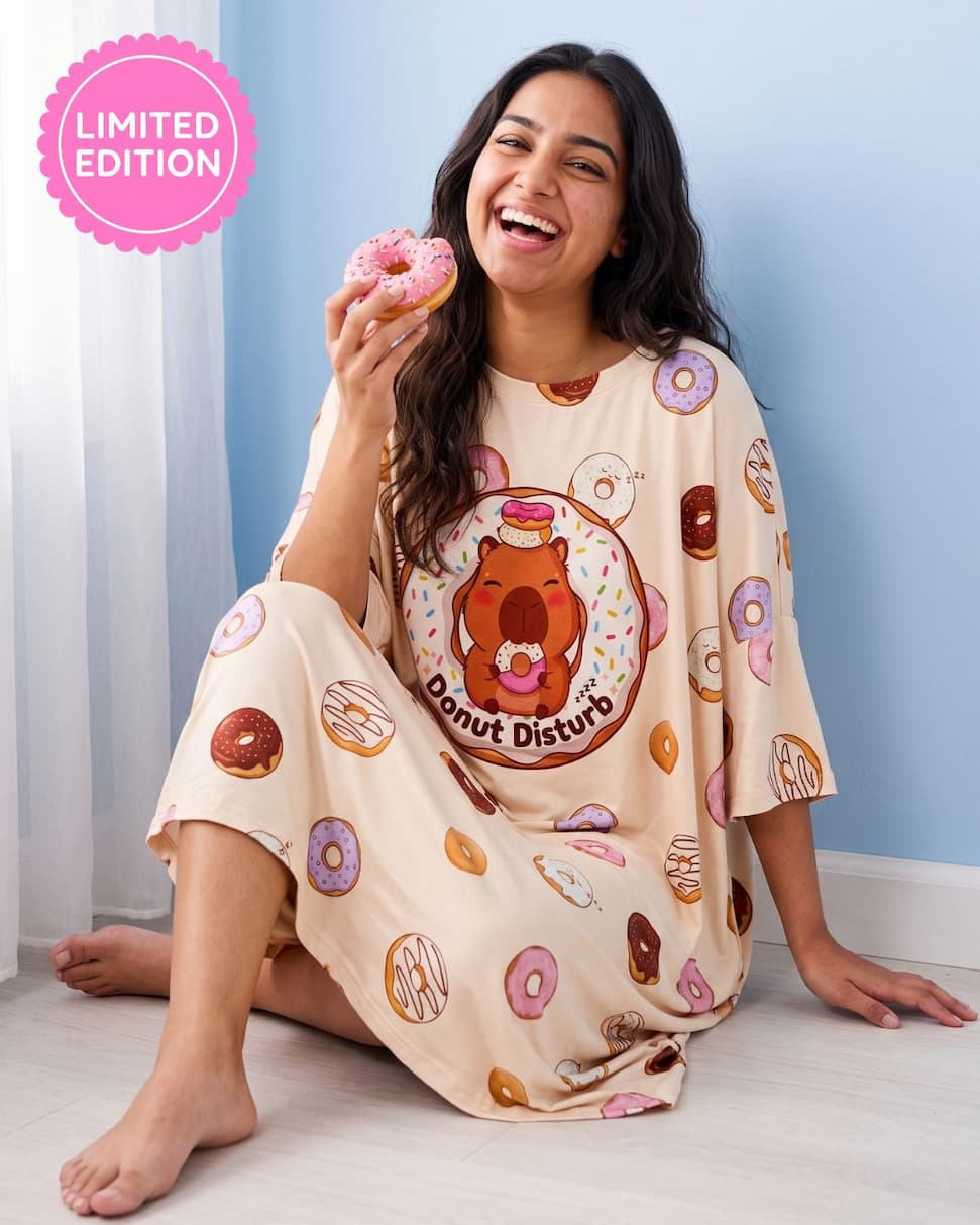MySleepTee limited drop print close up on buttery-soft bamboo fabric
