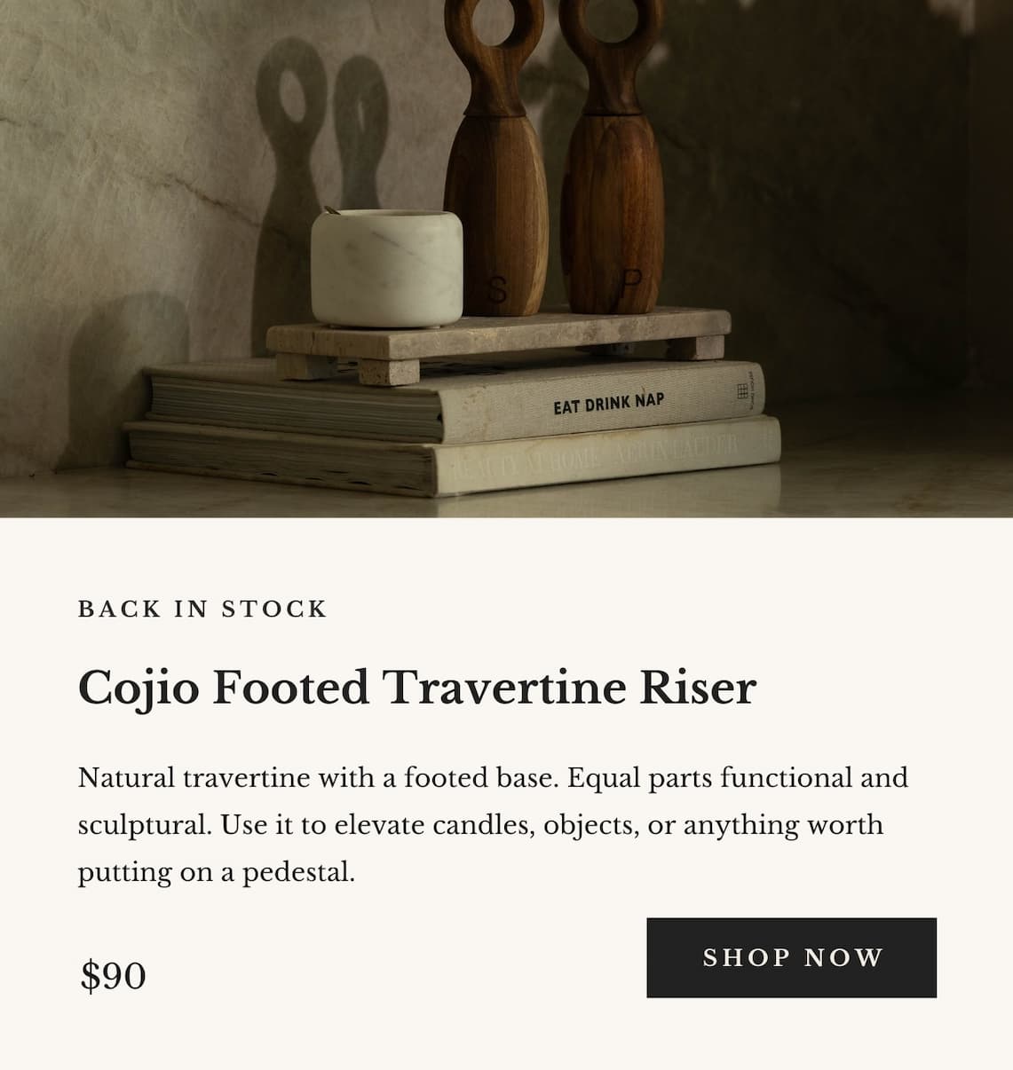 Travertine Riser