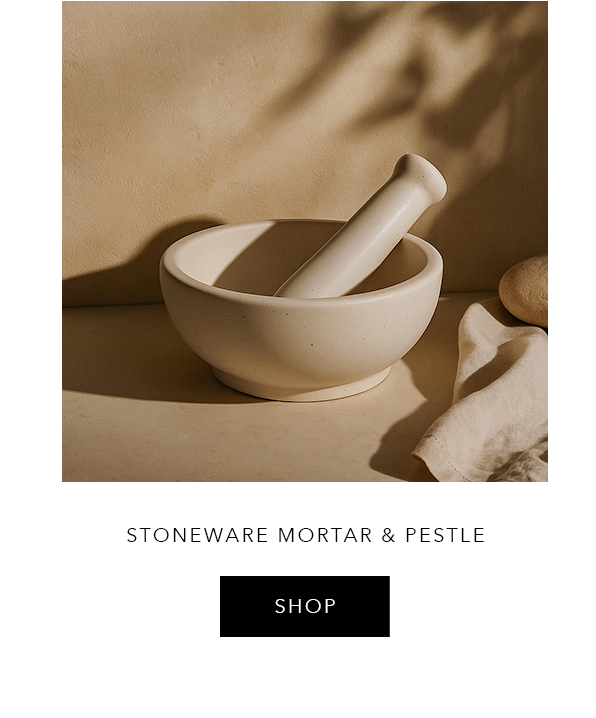 Stoneware Mortar and & Pestle- Shop